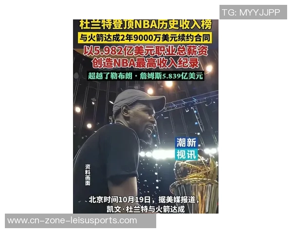 NBA历史薪资榜前十全为现役球员杜兰特领衔七人已赚超五亿